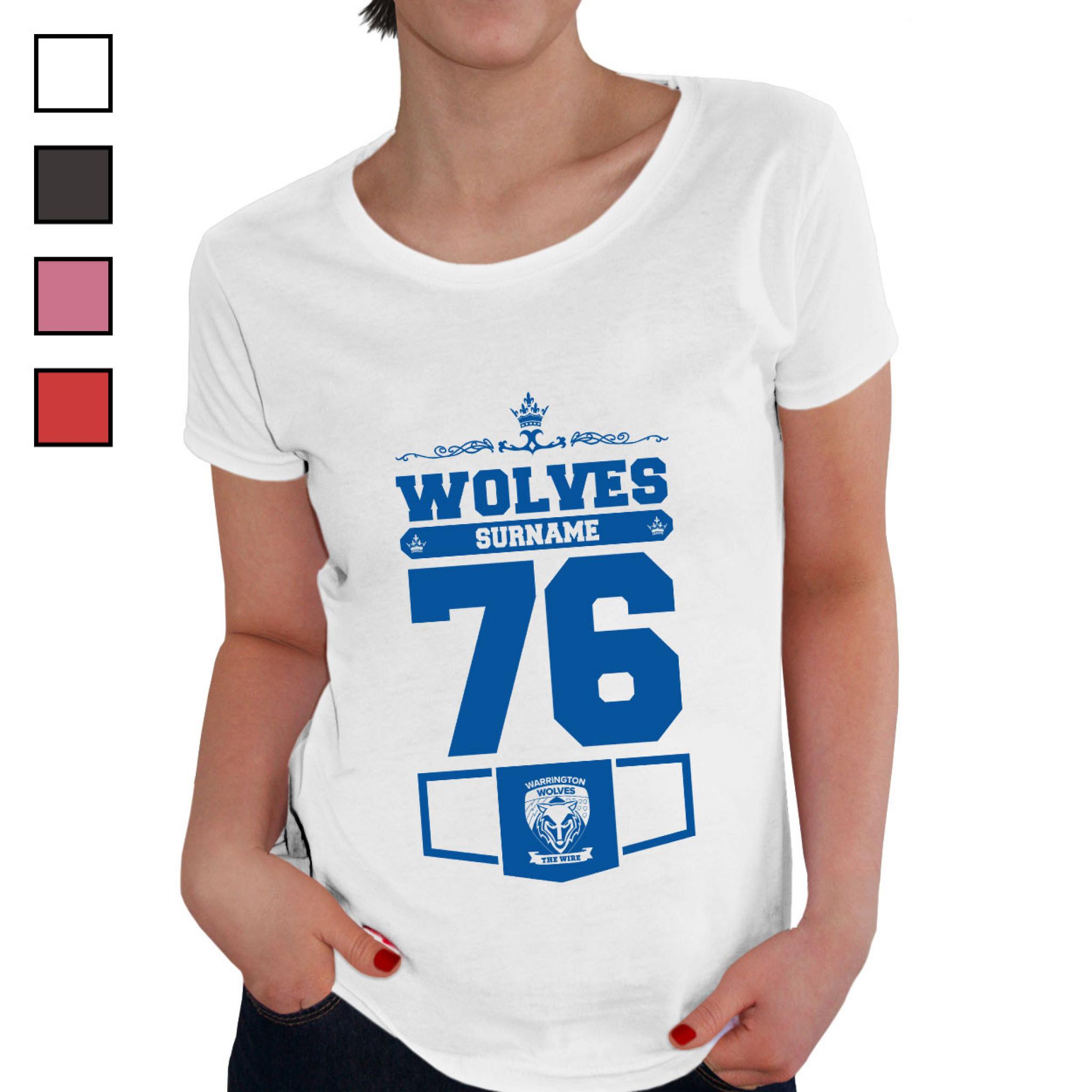 Warrington Wolves-Personalisierte Herren T-Shirt Club